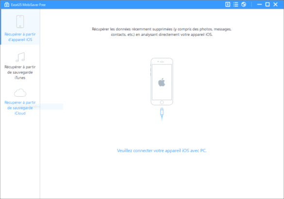 Connecter son appareil iOS pour récupérer des données perdues ou effacées