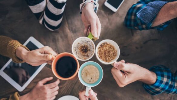 le plaisir de boire du café