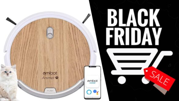 Promo AMIBOT Animal Origin black friday : robot aspirateur poils d