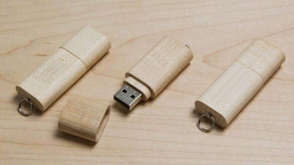 clé usb publicitaire en bois