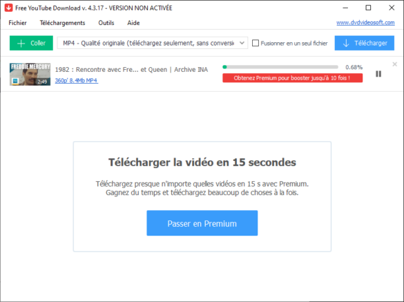 Vidéo en cours de téléchargement