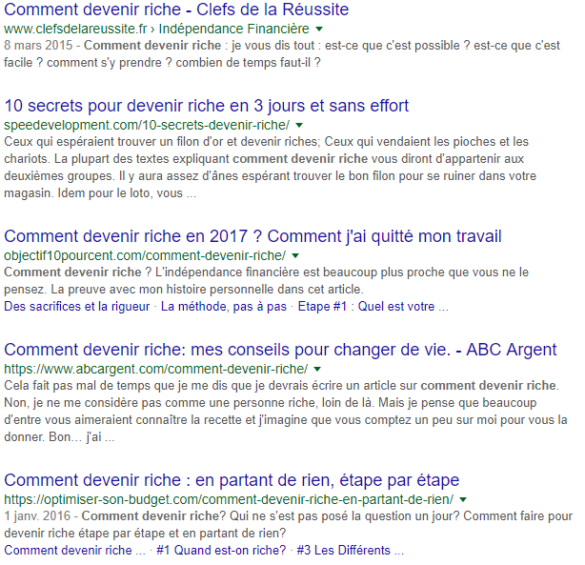 comment devenir riche google