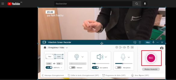 Enregistrer une vidéo YouTube
