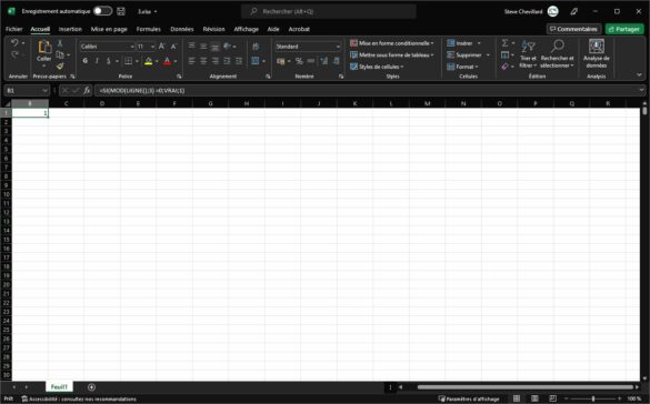 Recopier une formule excel sans effort dans un tableau de plusieurs dizaines de millier de lignes