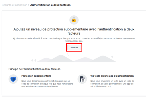 Sécuriser son compte Facebook en activant l'authentification à double facteur
