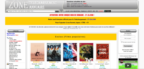 Télécharger film sur le site souvent désigné comme le meilleur site de téléchargement direct de films, séries : Zone telechargement Zone Annnuaire