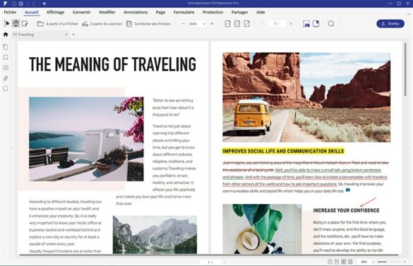 Édition de PDF avec PDFElement
