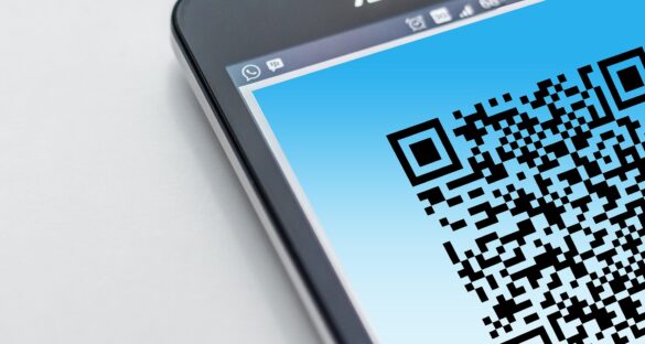 Un QR code sur smartphone