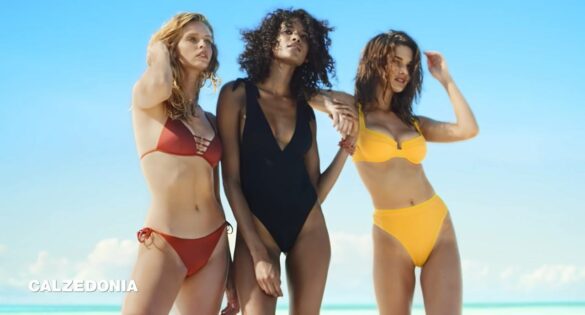 Mannequins de la pub Calzedonia maillot de bain été 2019