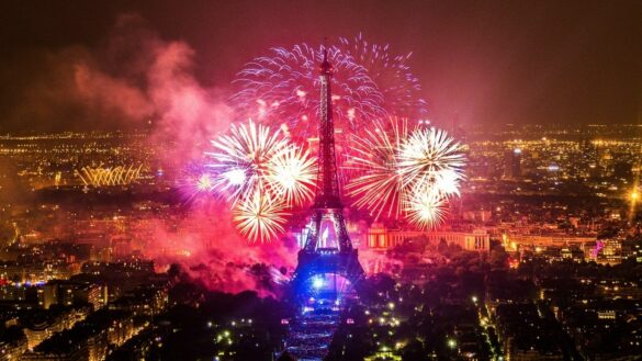 Le feu d’artifice du 14 juillet 2018 à la Tour Eiffel Paris