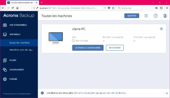 Logiciel de sauvegarde pour Windows, Mac, Linux, iOS et Android