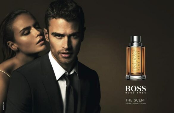 pub du parfum hugo boss the scent avec Theo James et Natasha Poly