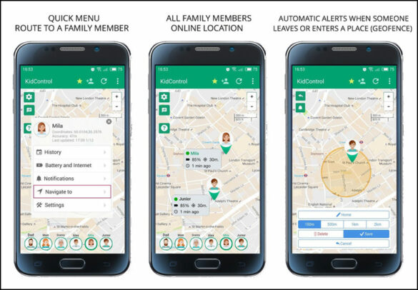 Can I control my child's iPhone from my Android?