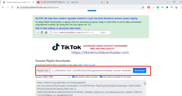 Can IDM download a YouTube playlist?