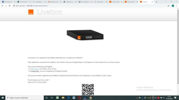 C'est quoi l'interface de la Livebox ?
