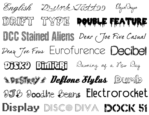 Comment Ecrire avec une police différente ?