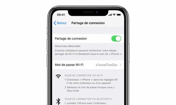 Comment activer Partage de connexion iPhone 13 ?