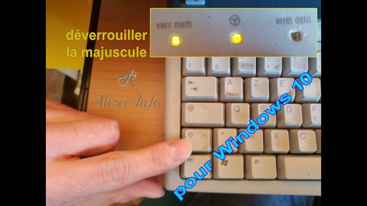 Comment activer la touche majuscule sur un clavier ?