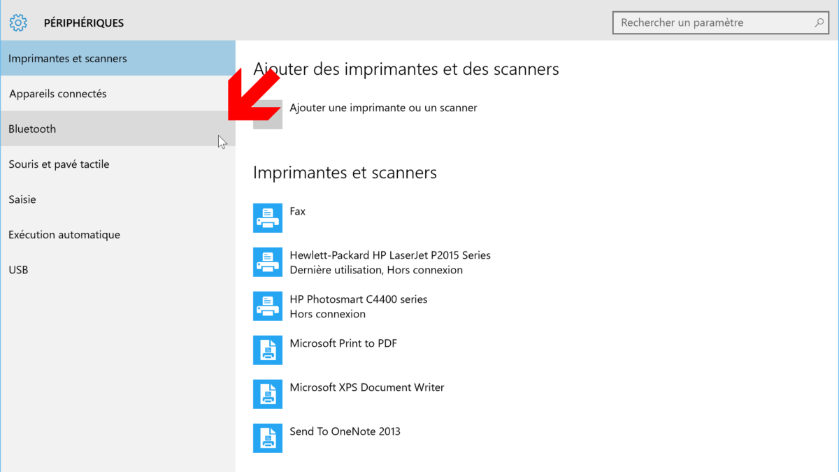Comment activer le Bluetooth disparu ?