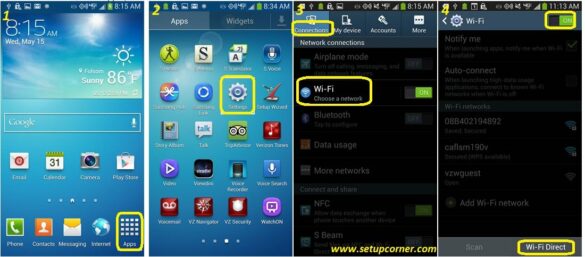 Comment activer le WiFi direct sur Android ?