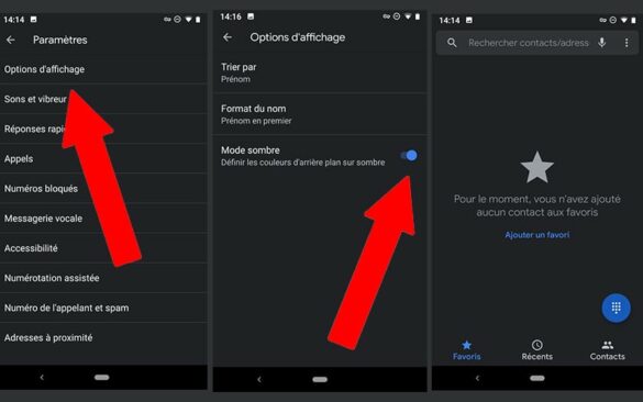 Comment activer le mode sombre sur Google ?