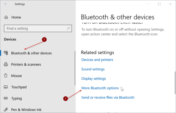 Comment afficher le Bluetooth sur la barre des tâches ?