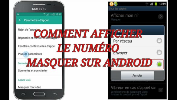 Comment afficher un numéro masquer ?
