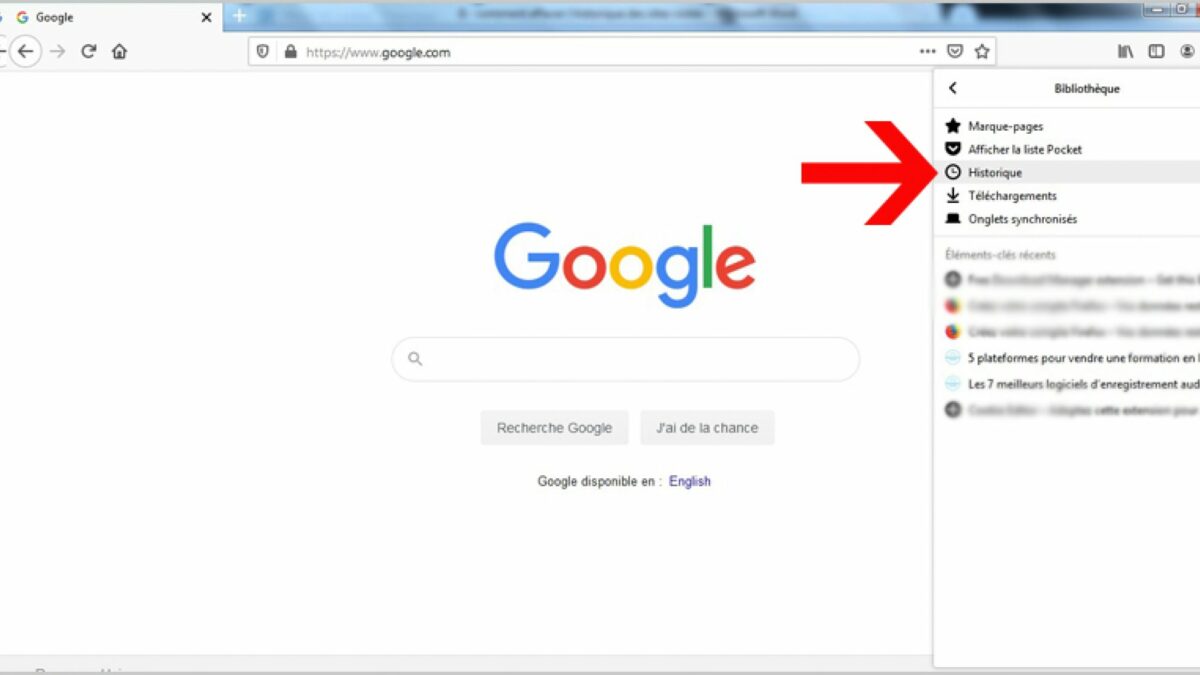 Comment aller sur l’historique de Google ?