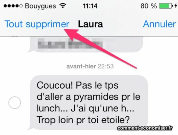 Comment annuler la suppression d'une conversation sur iPhone ?