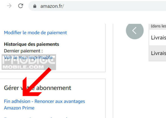 Comment arrêter l'abonnement Amazon Prime ?