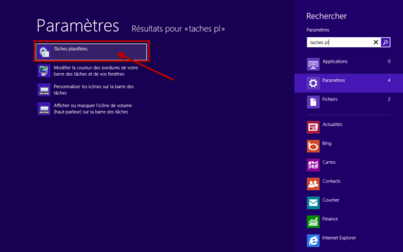 Comment arriver directement sur le bureau ?