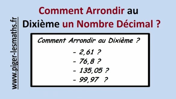 Comment arrondir au dixième Excel ?