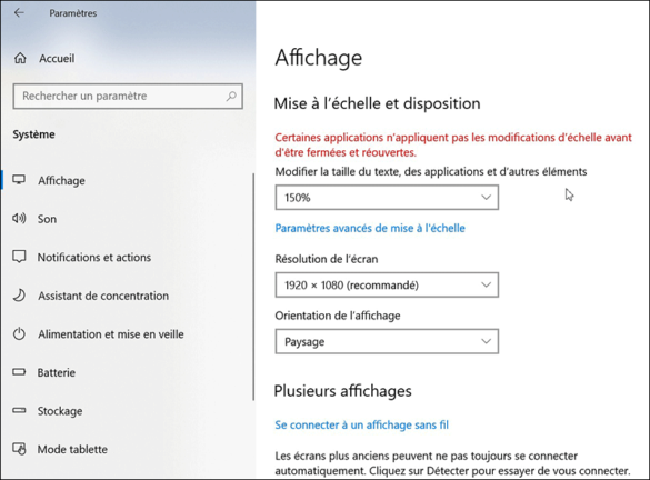 Comment augmenter la taille des caractères ?