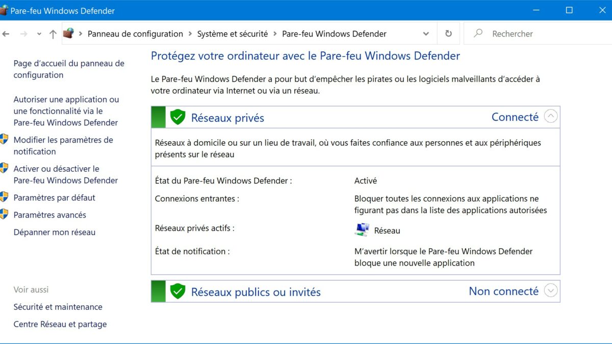 Comment bloquer application Pare-feu Windows ?