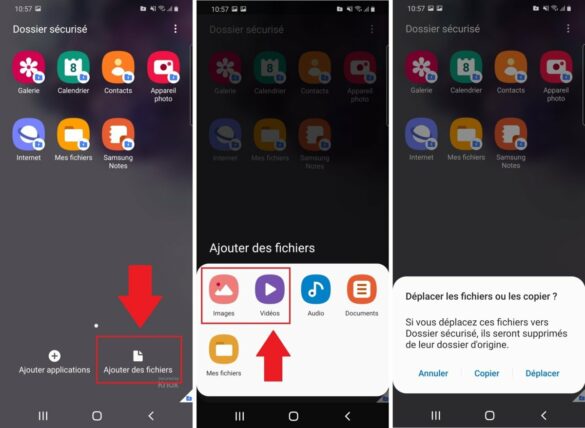 Comment cacher des photos Samsung ?