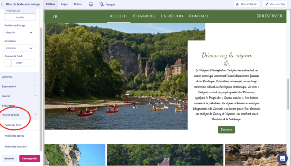 Comment changer la police d'une page Web ?