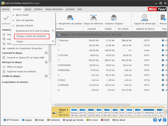 Comment changer la police sur slide ?