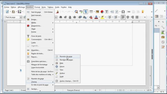 Comment changer le pied de page ?