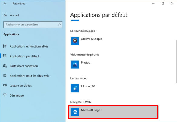 Comment choisir les Applications par défaut par type de fichier ?