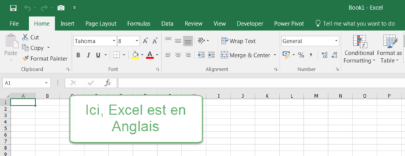 Comment convertir Excel anglais en français ?