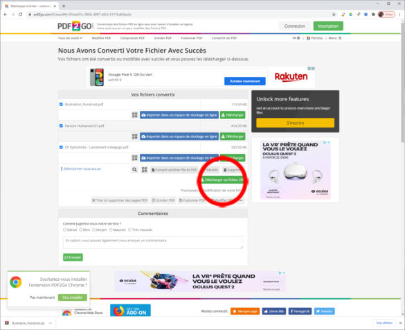 Comment convertir un fichier Zip en bin ?