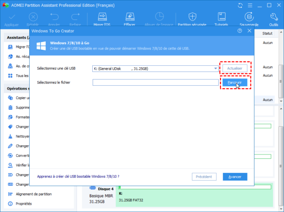 Comment créer une partition bootable ?