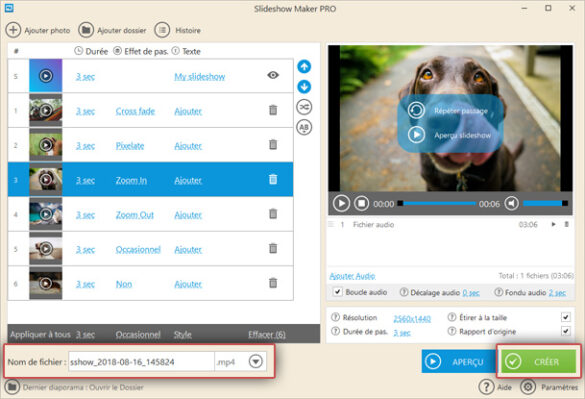 Comment créer une vidéo à partir de photos ?