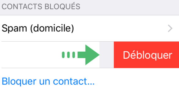 Comment débloquer le numéro ?