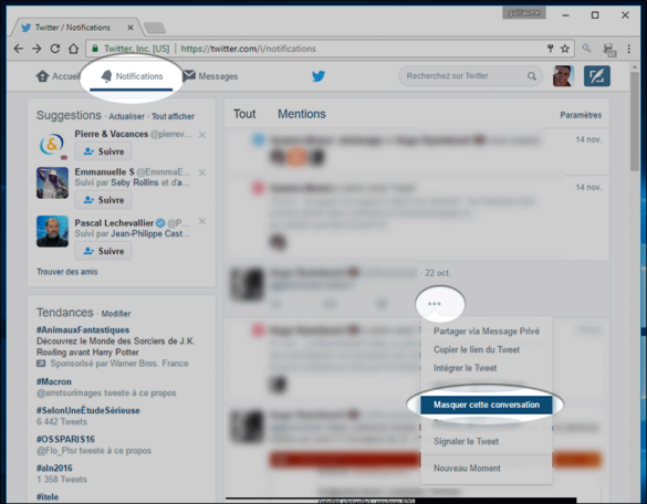Comment débloquer les notifications ?