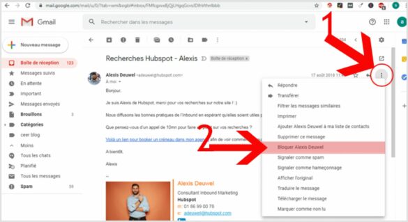 Comment débloquer une adresse mail sur Gmail ?
