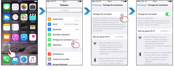 Comment débrider le partage de connexion ?