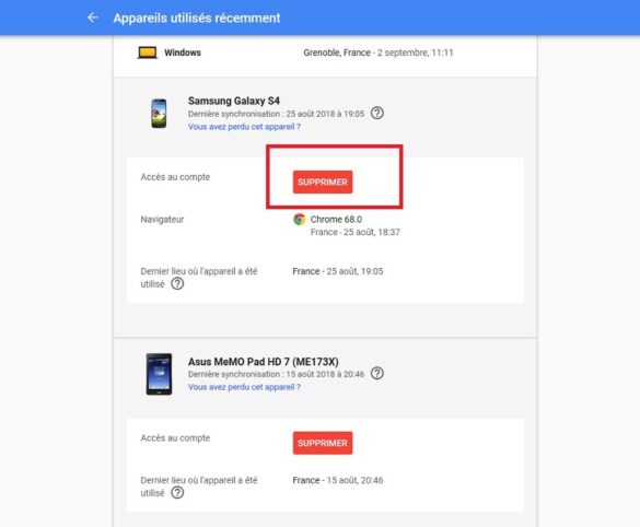 Comment déconnecter un compte Gmail sur tous les appareils ?