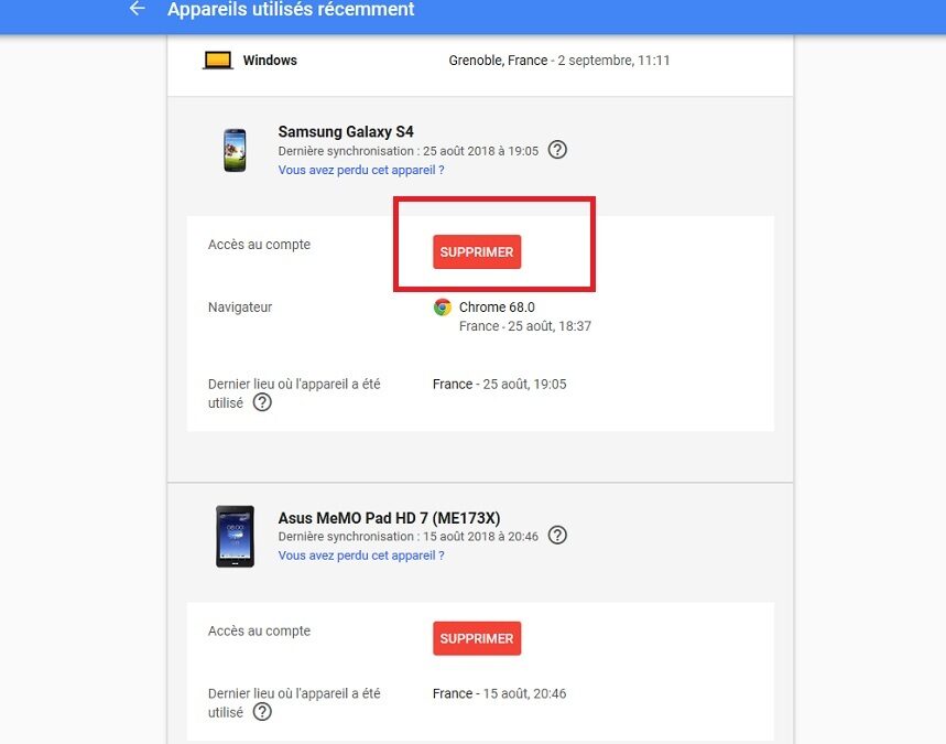 Comment déconnecter un compte Gmail sur tous les appareils ?