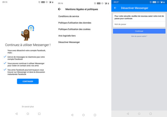 Comment désactiver Messenger sans désactiver facebook ?